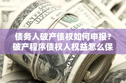 北京债务人破产债权如何申报？破产程序债权人权益怎么保障？