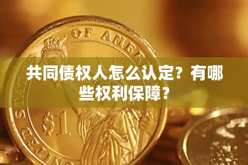 北京共同债权人怎么认定？有哪些权利保障？
