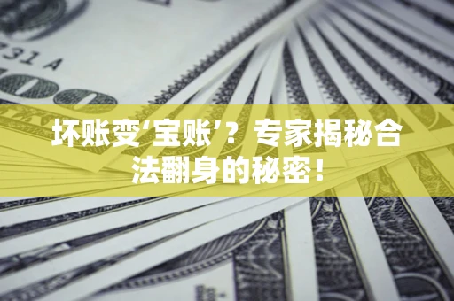 北京坏账变‘宝账’？专家揭秘合法翻身的秘密！