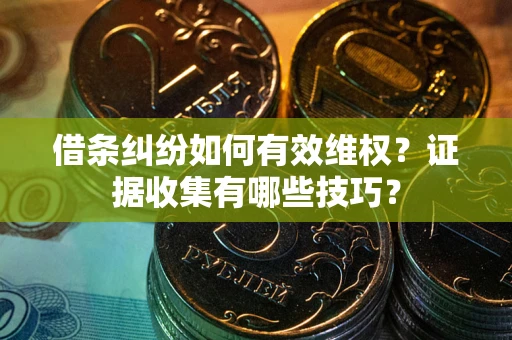 北京借条纠纷如何有效维权？证据收集有哪些技巧？