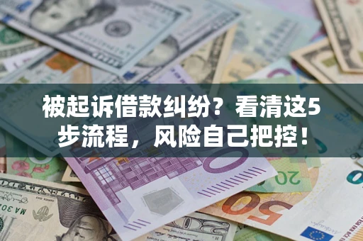 北京被起诉借款纠纷？看清这5步流程，风险自己把控！