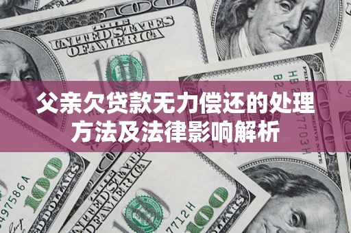北京父亲欠贷款无力偿还的处理方法及法律影响解析