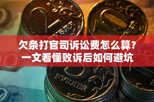 北京欠条打官司诉讼费怎么算？一文看懂败诉后如何避坑