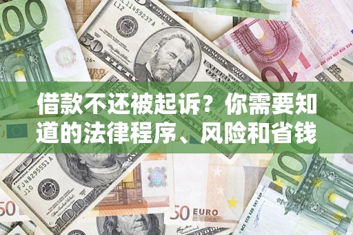 北京借款不还被起诉？你需要知道的法律程序、风险和省钱技巧